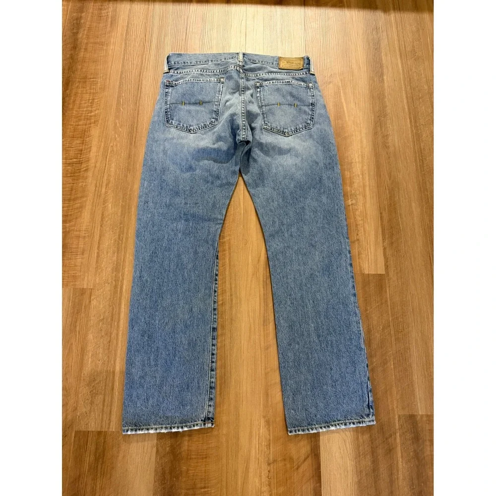 Polo Ralph Lauren Jeans Mens 32x30 Light Wash Straight Leg Authentic Dungarees